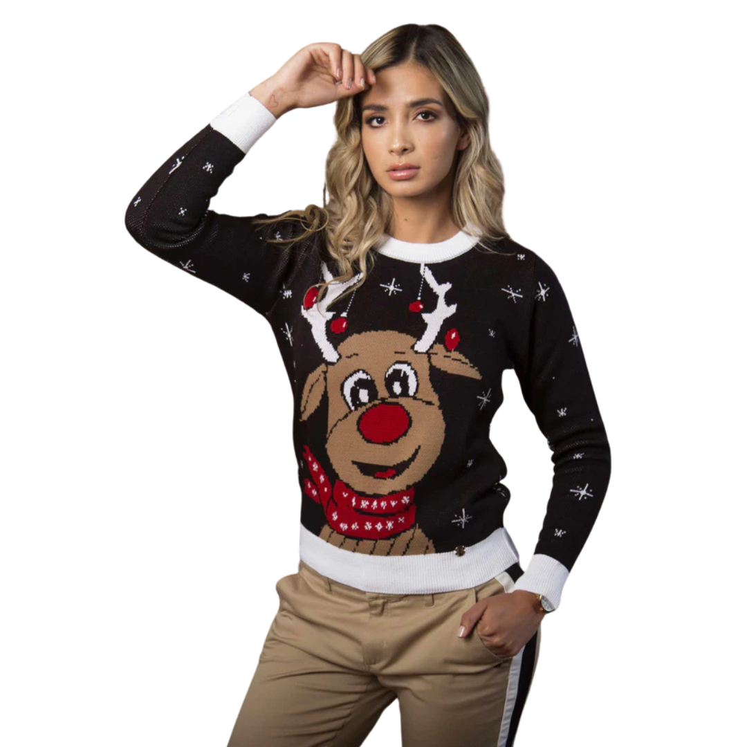 Saco navidad Reno - Negro - Mujer