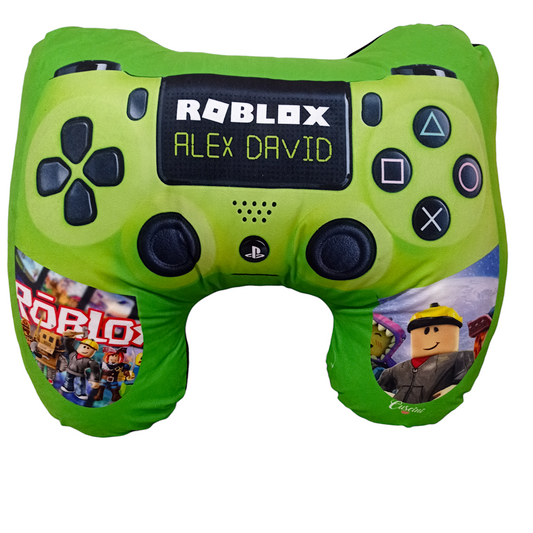 COJIN FORMA CONTROL VIDEOJUEGOS ROBLOX VERDE