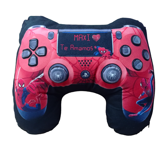 COJIN FORMA CONTROL VIDEOJUEGO PLAY 4 SPIDERMAN
