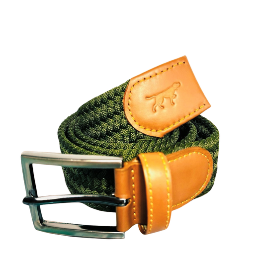 CORREA TEJIDA VERDE MILITAR