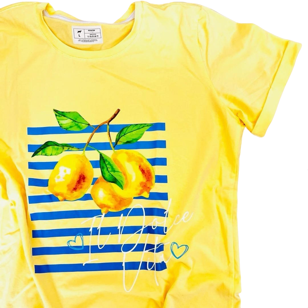 Camiseta Amarilla con melones