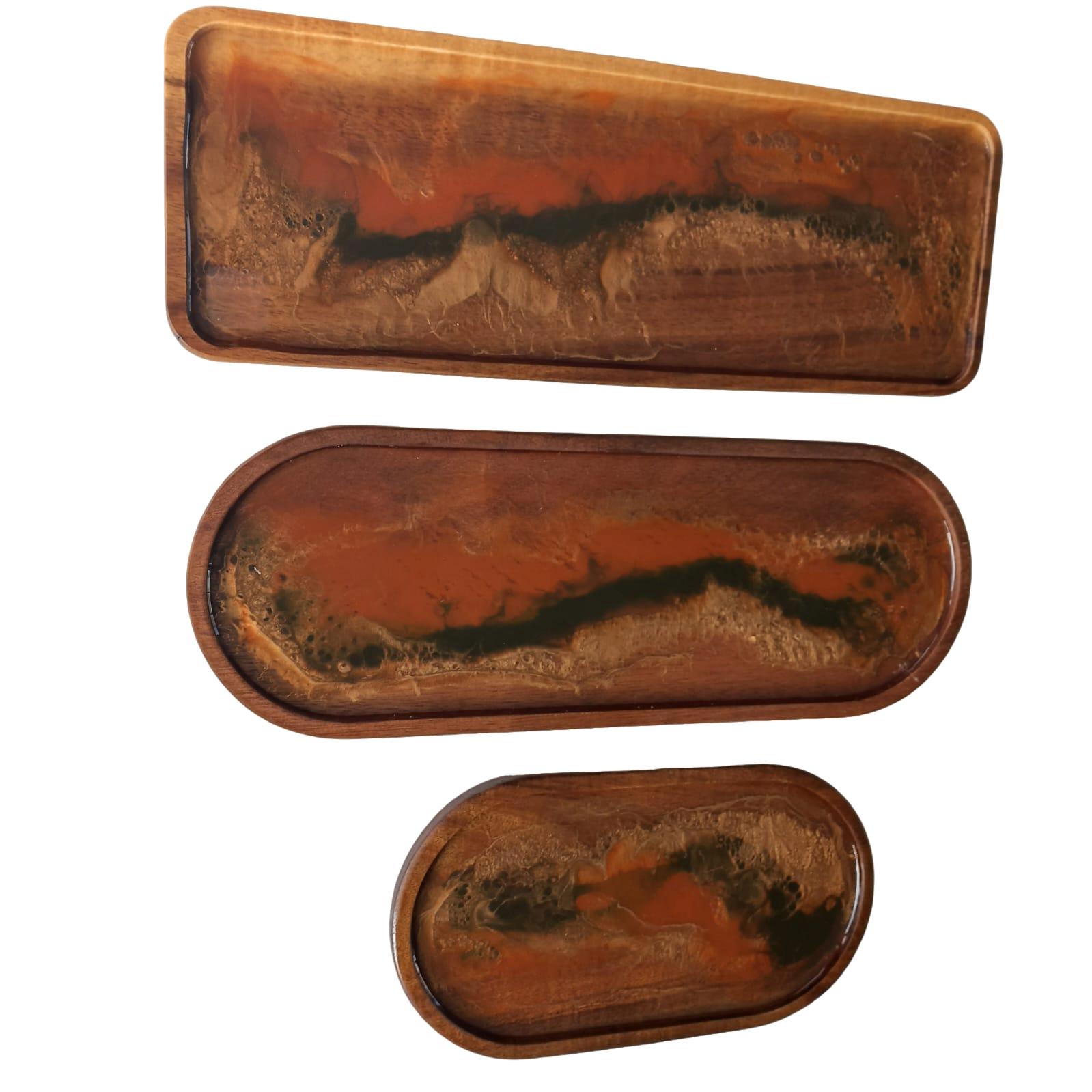 TRES BANDEJAS EN MADERA