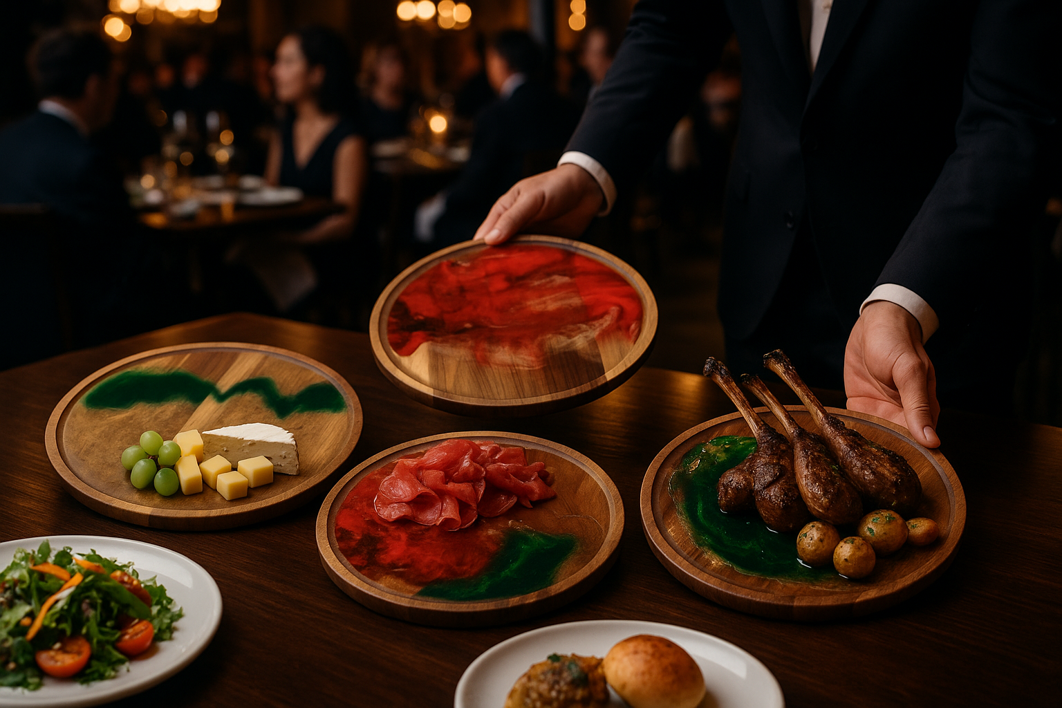 TABLA GIRATORIA EN MADERA