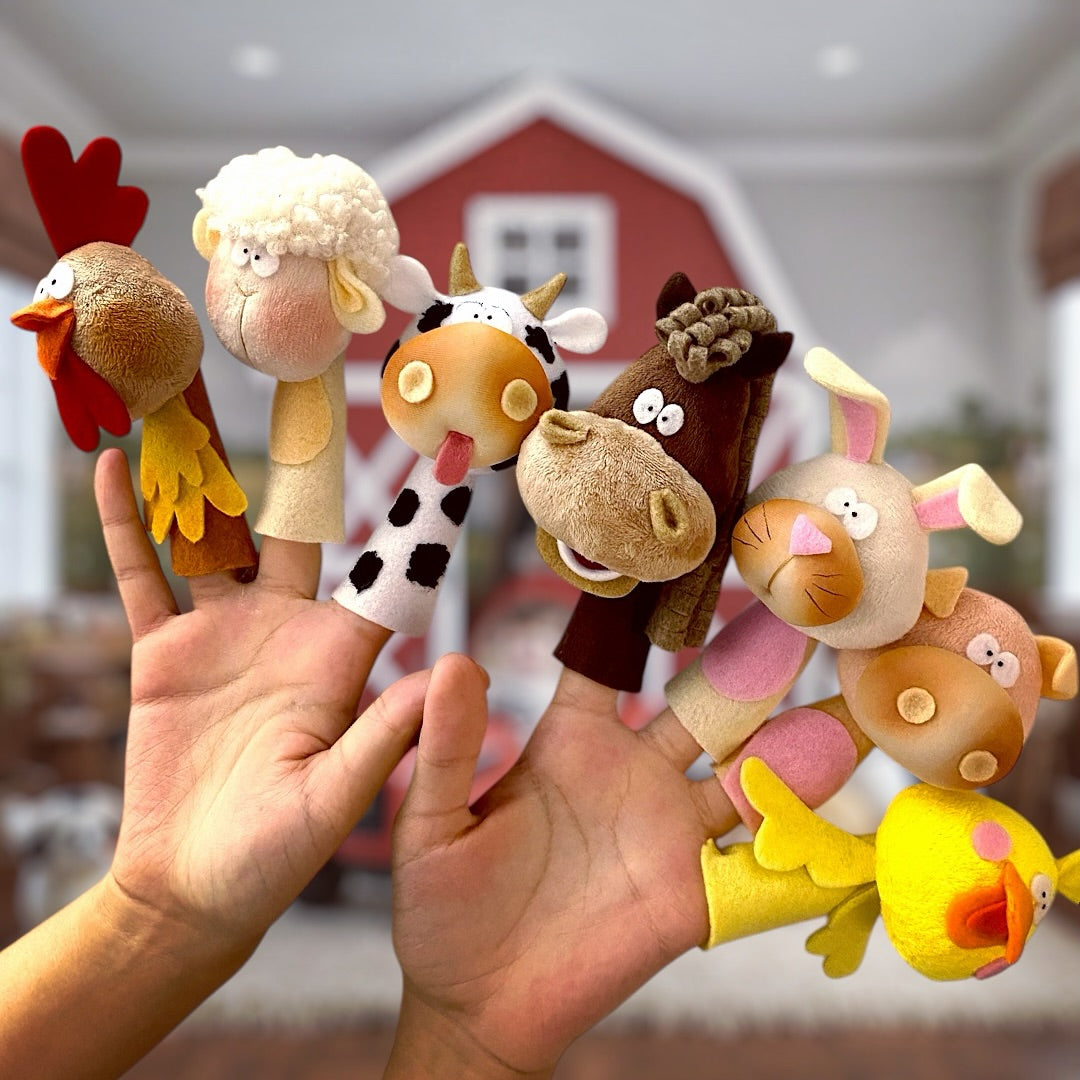 Títeres de Dedo – Animalitos de la Granja