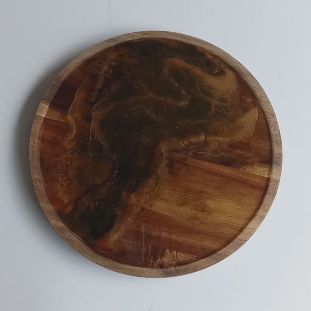 TABLA GIRATORIA EN MADERA