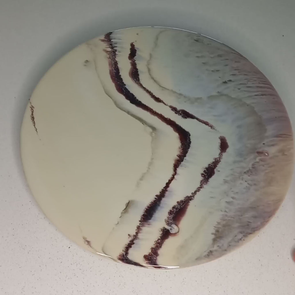 TABLA GIRATORIA ROLITY CREMA CON VINOTINTO