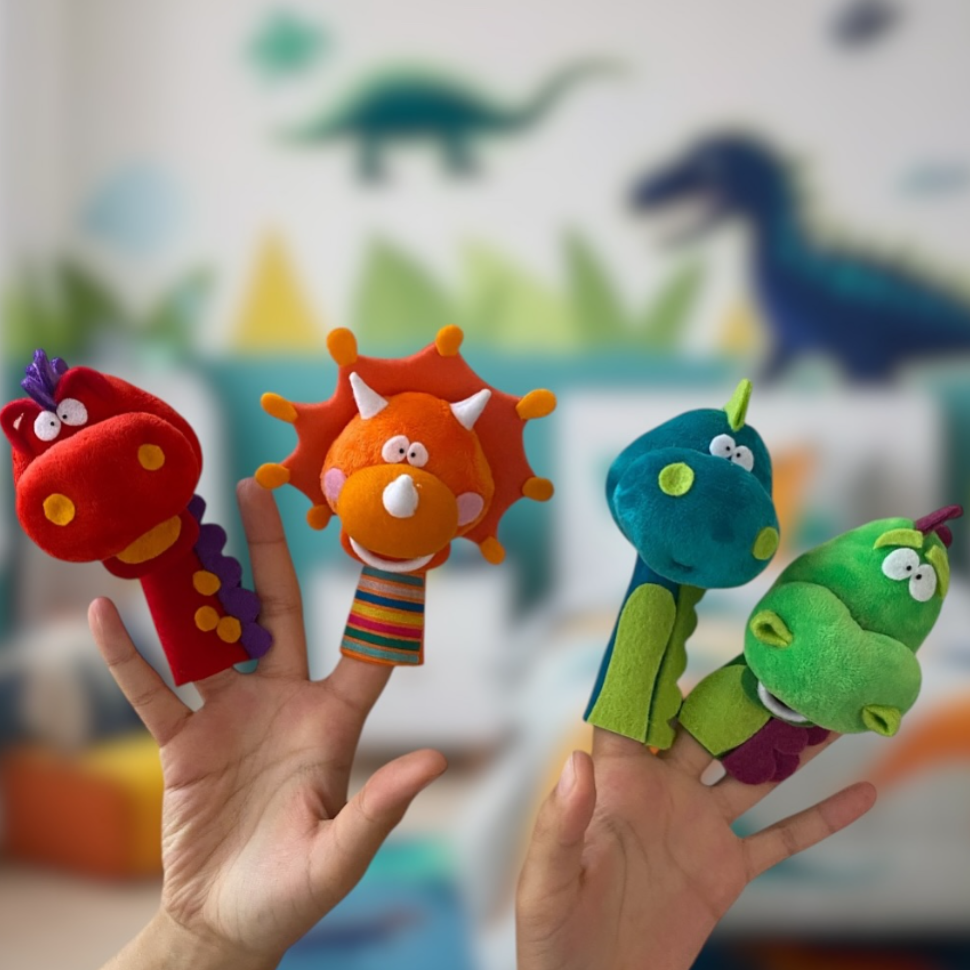 Títeres de Dedo – Dinosaurios