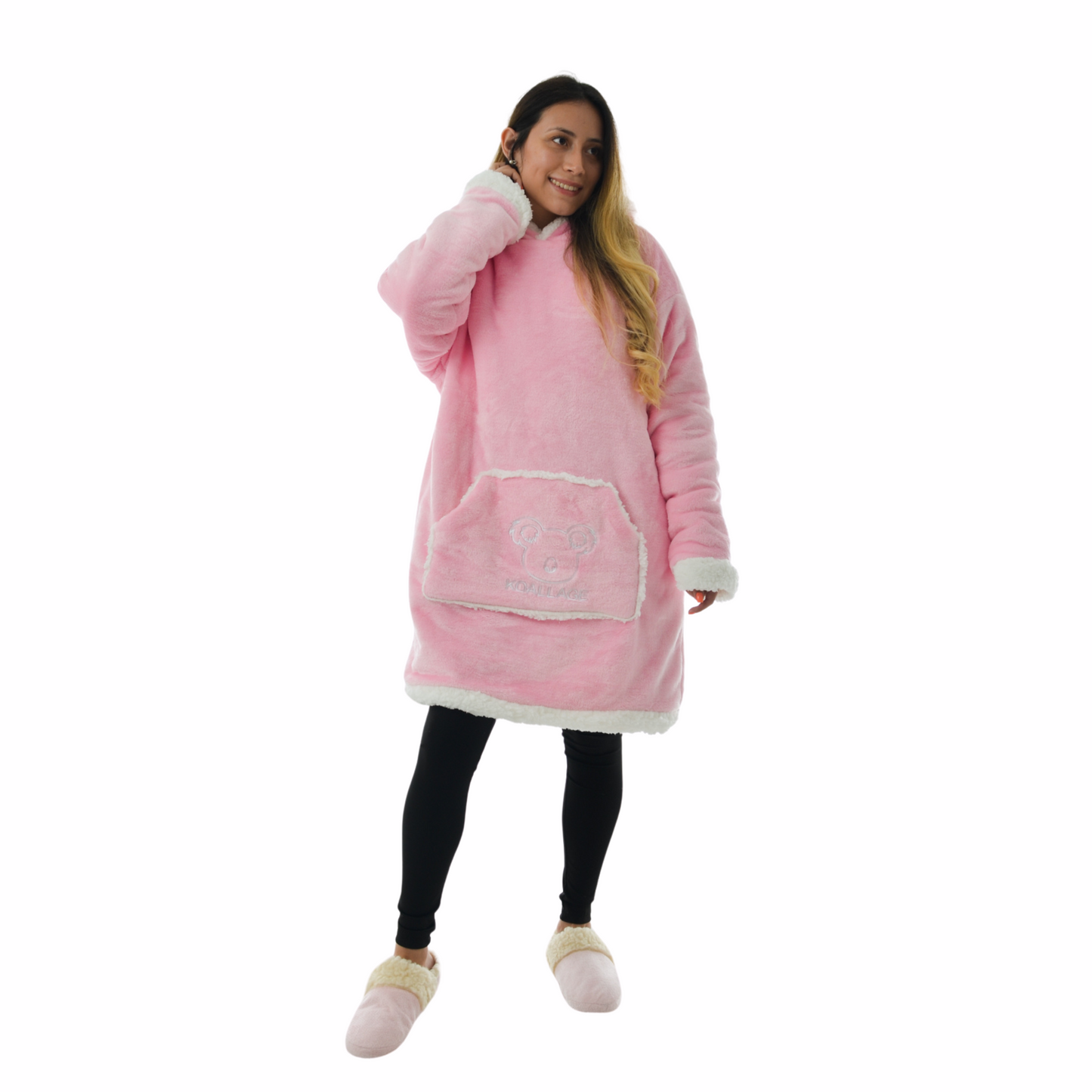 Saco Cobija Koala Rosado Cerrado - Unisex